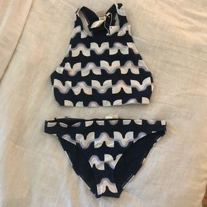Tory Burch windwell navy swim suit